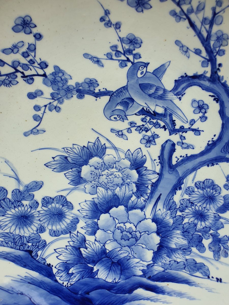 Grand plat en porcelaine Japon époque Edo.-photo-3