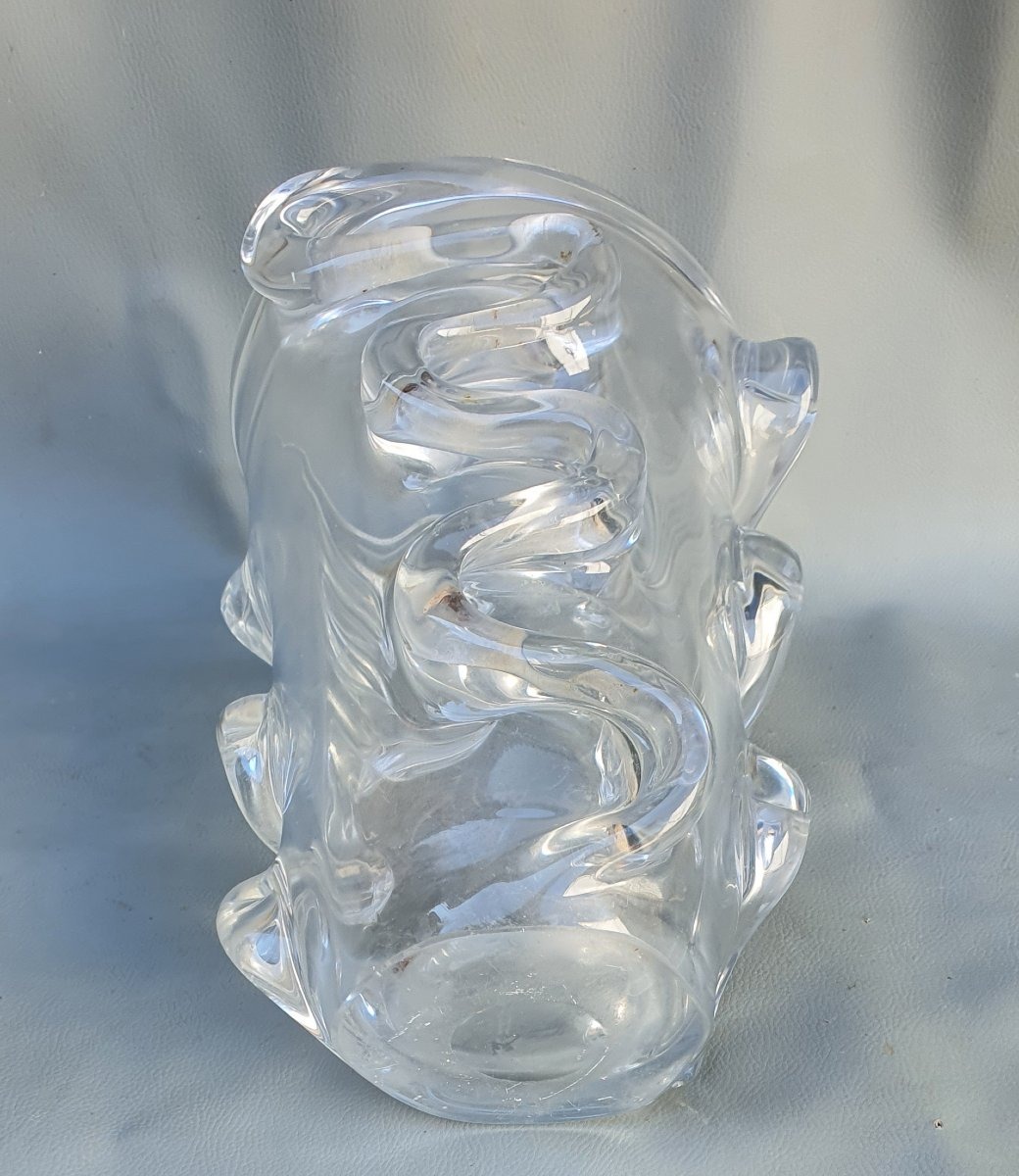 Grand vase cristal années 50 style Daum-photo-2