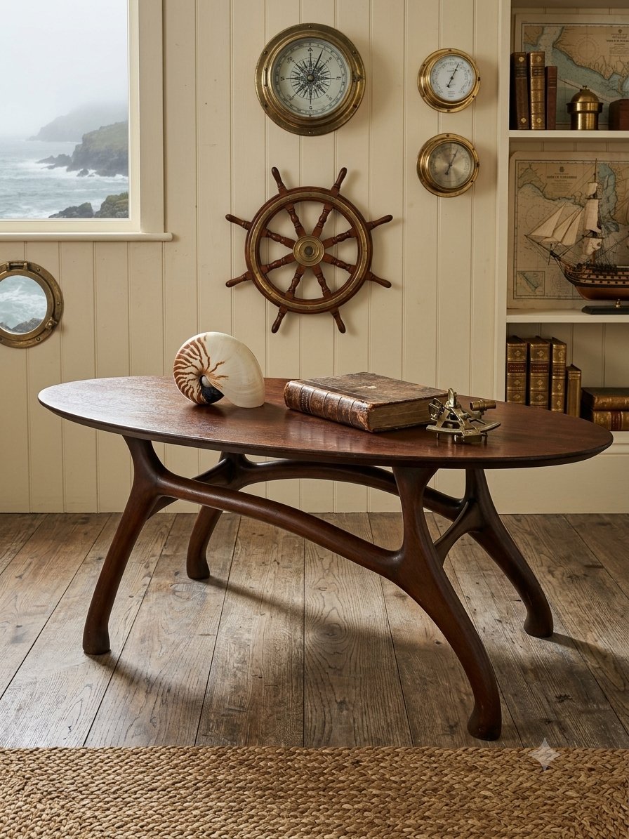 Table basse palissandre esprit Giuseppe Scapinelli-photo-2