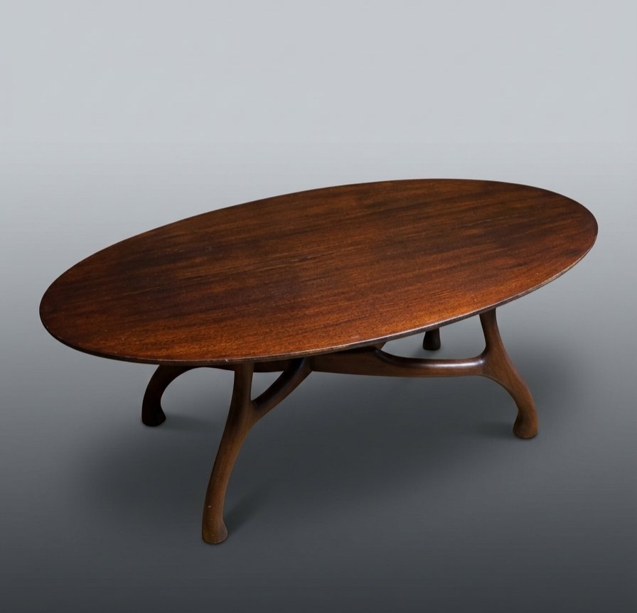 Table basse palissandre esprit Giuseppe Scapinelli-photo-3