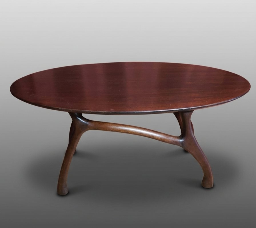 Table basse palissandre esprit Giuseppe Scapinelli-photo-4
