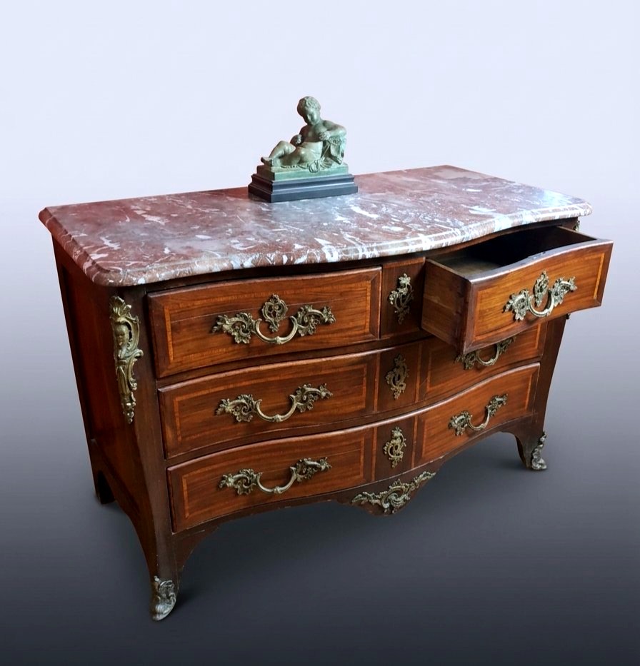 Commode époque Louis XV,  XVIII siècle -photo-2