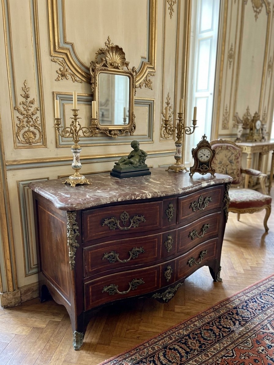 Commode époque Louis XV,  XVIII siècle -photo-4