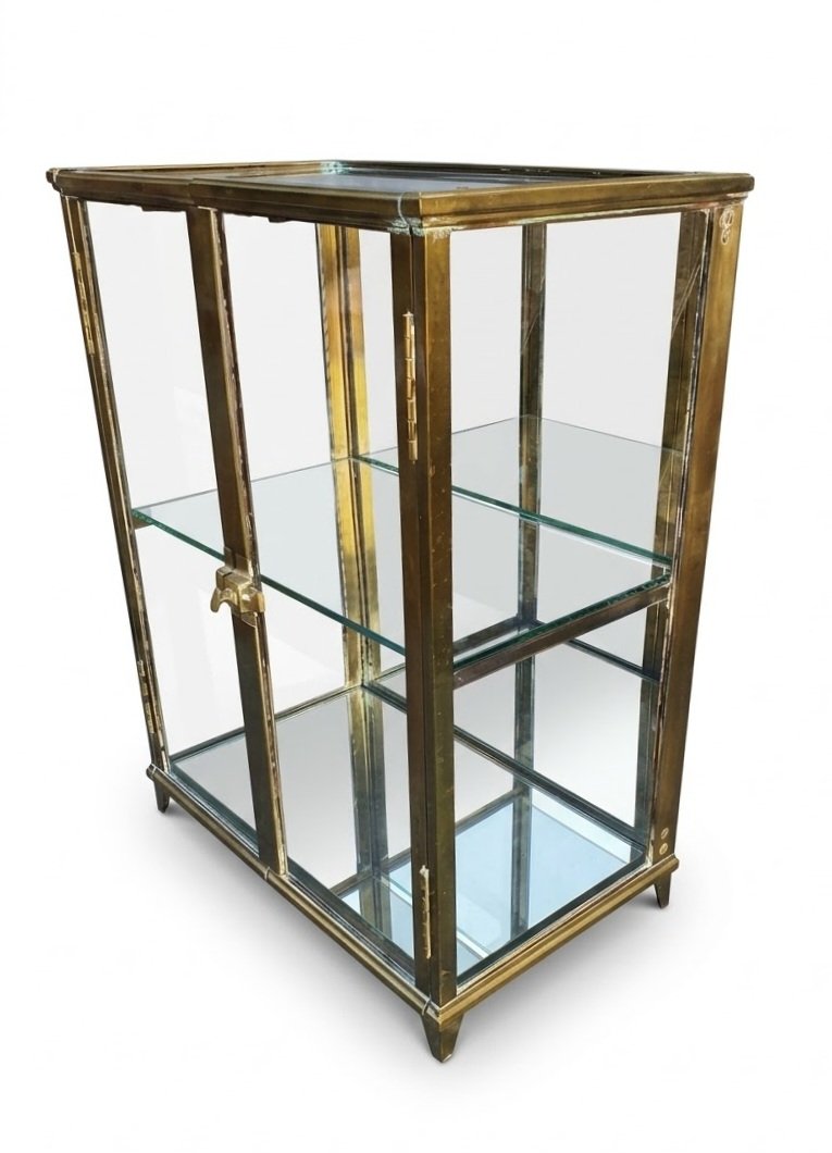 Vitrine laiton bronze XIX siècle -photo-2