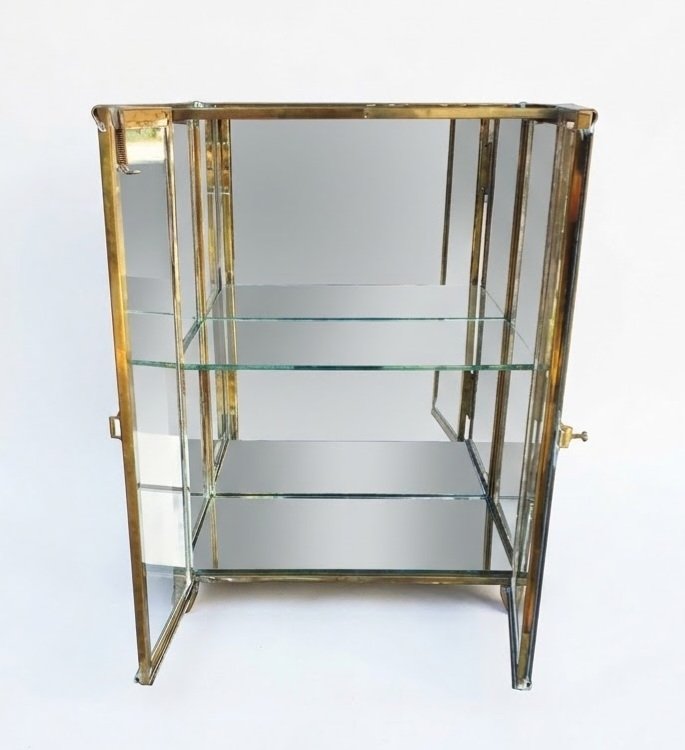 Vitrine laiton bronze XIX siècle -photo-4