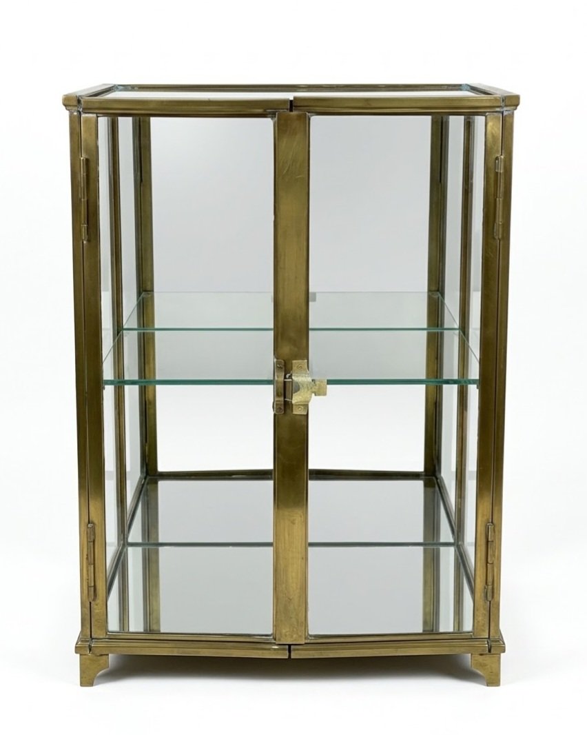 Vitrine laiton bronze XIX siècle -photo-1