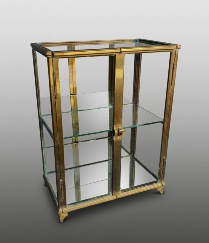 Vitrine laiton bronze XIX siècle 