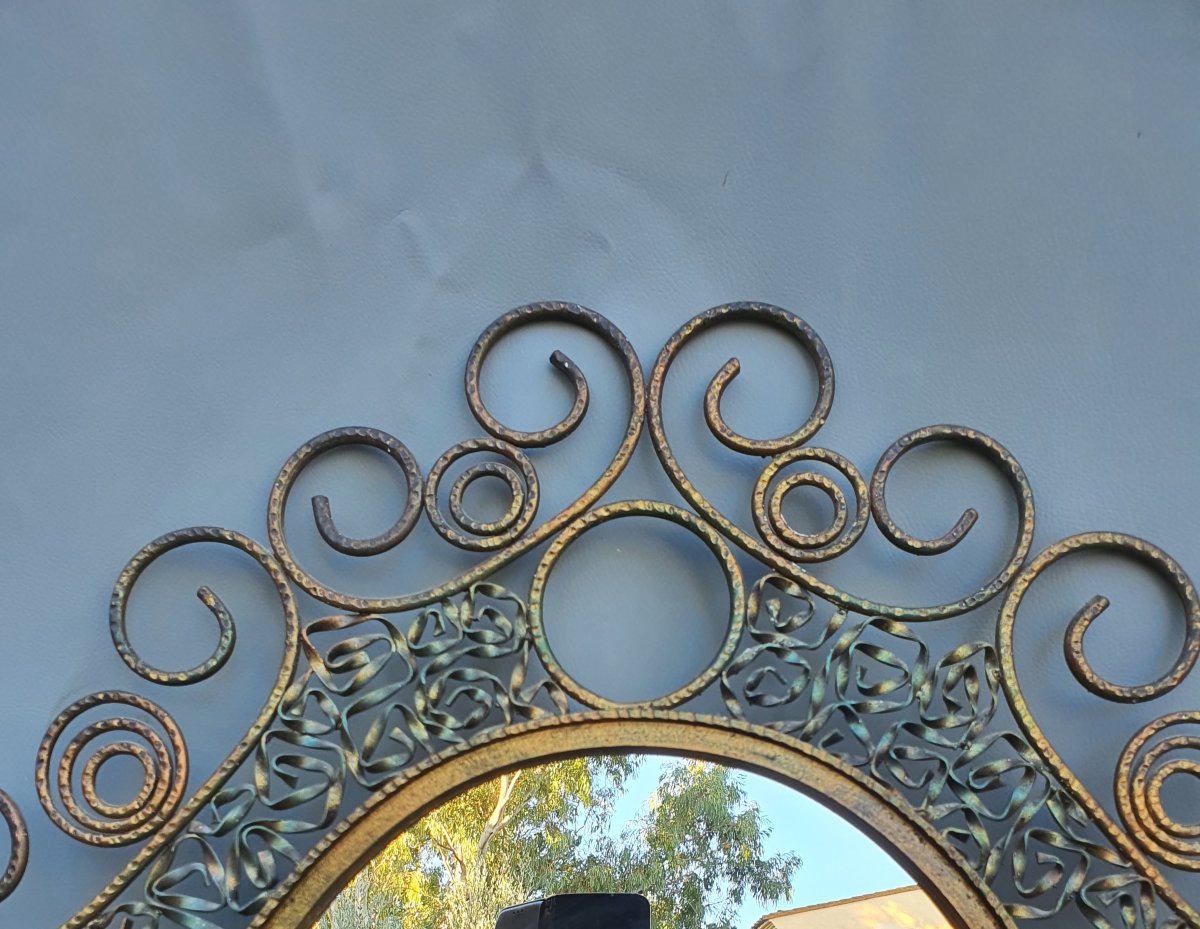 Miroir rocaille baroque style art déco. -photo-2