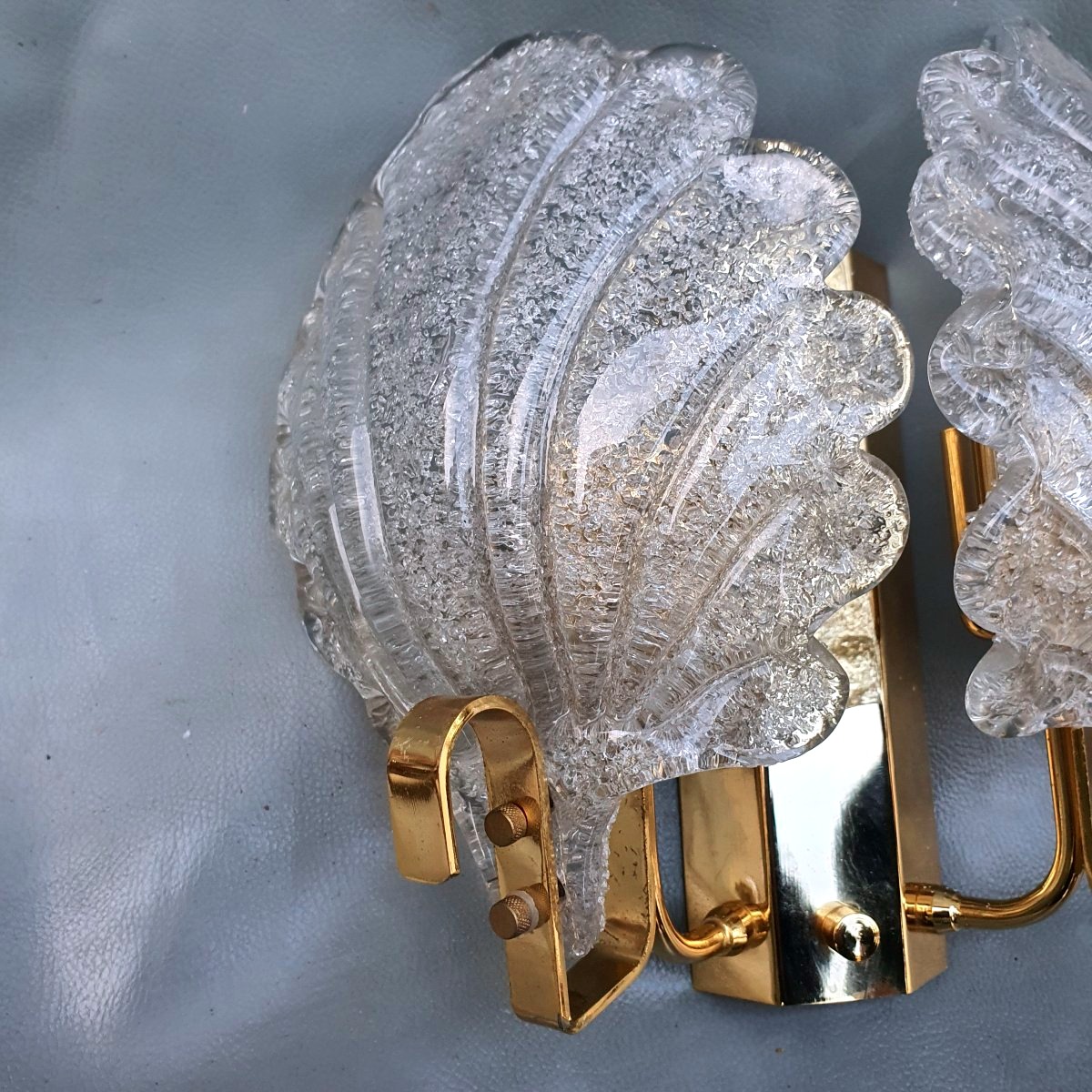 Paire d appliques verre Murano attribuées Carl Fagerlund -photo-3