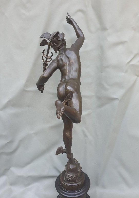Sculpture bronze Mercure , Jean de Bologne -photo-2