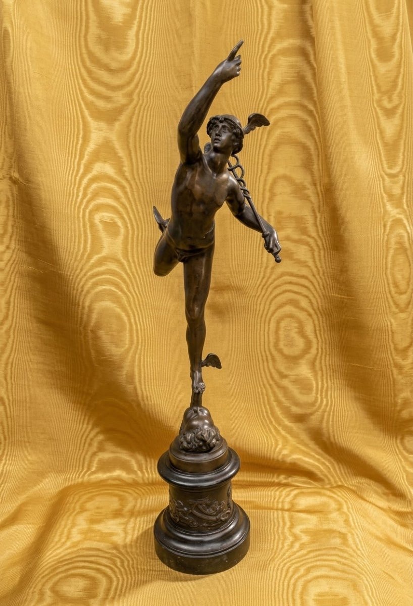 Sculpture bronze Mercure , Jean de Bologne 