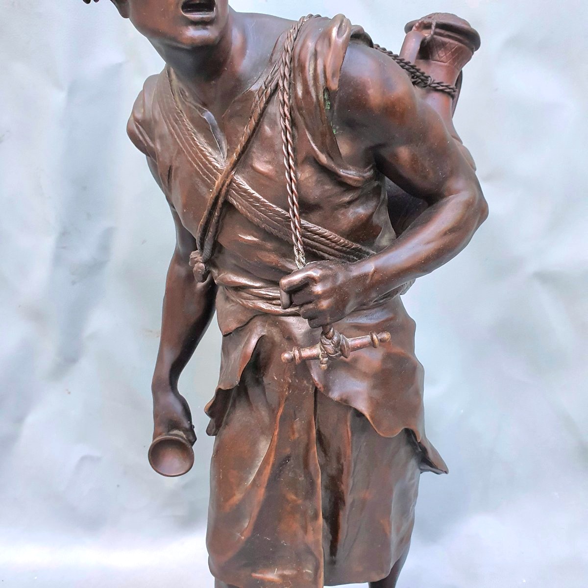 Orientalist Bronze Sculpture, *the Water Carrier* By émile Picault-photo-1