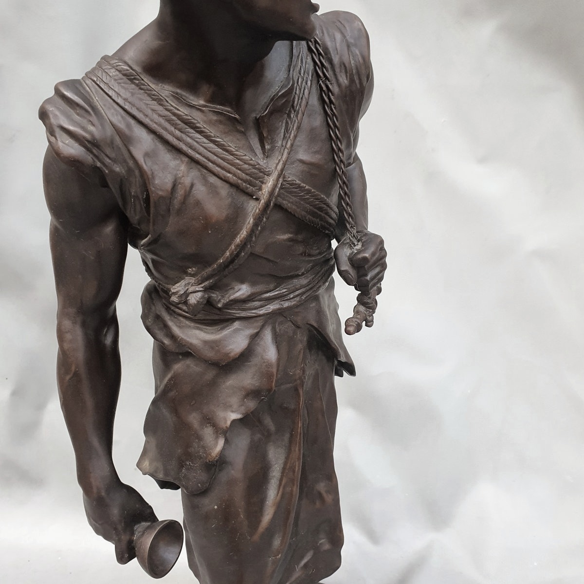 Orientalist Bronze Sculpture, *the Water Carrier* By émile Picault-photo-3