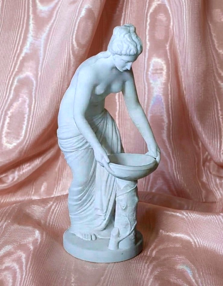 Neoclassical Marble Sculpture, Hestia Or Vesta-photo-3