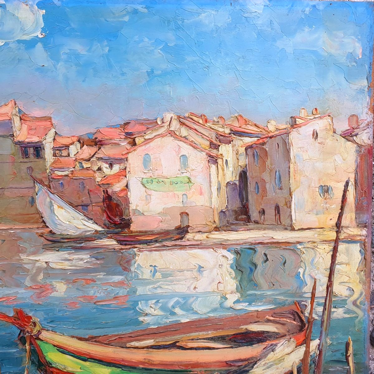 Martigues Seascape By Maurice Barle-photo-3