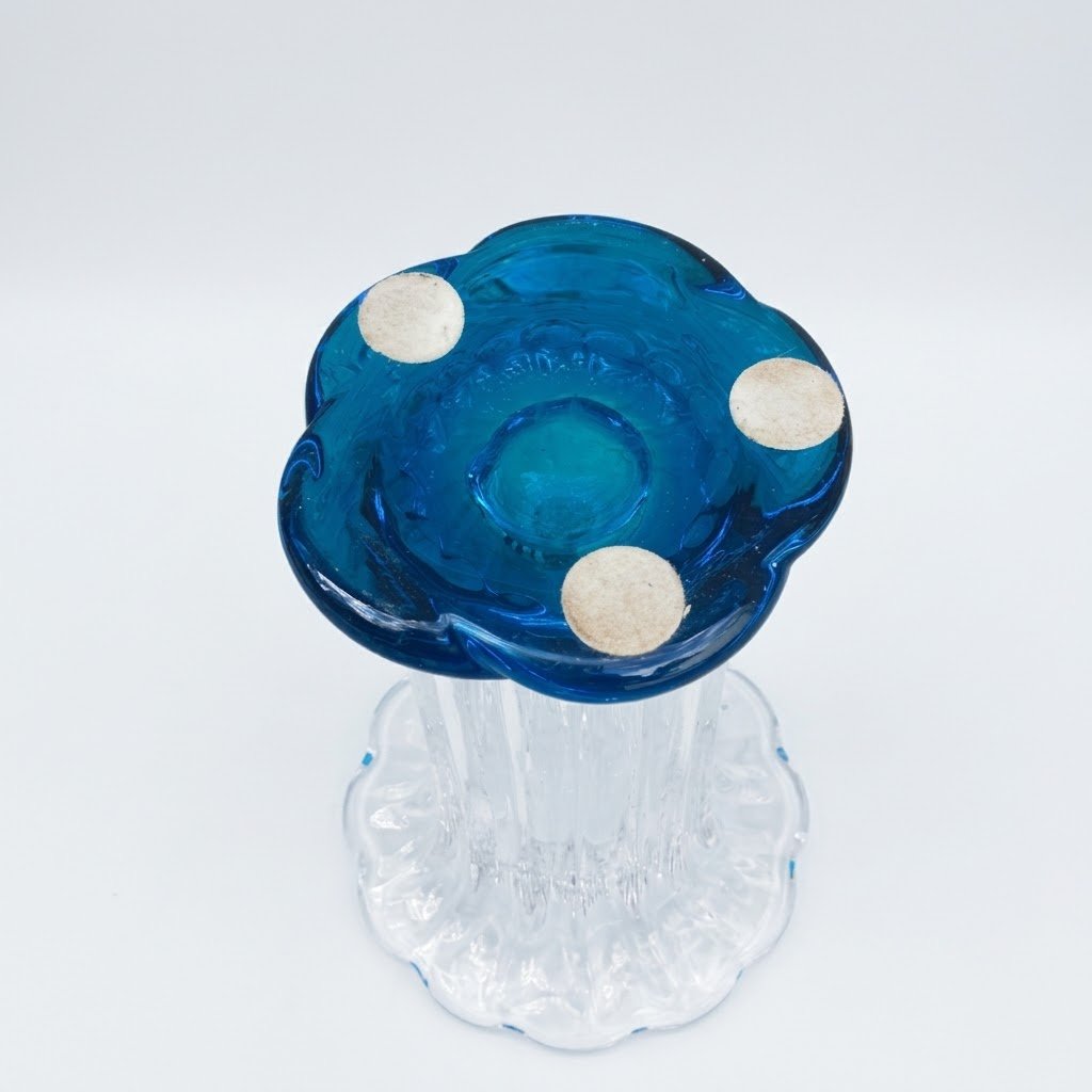 Vintage Crystal Vase Attributed To Daum-photo-2