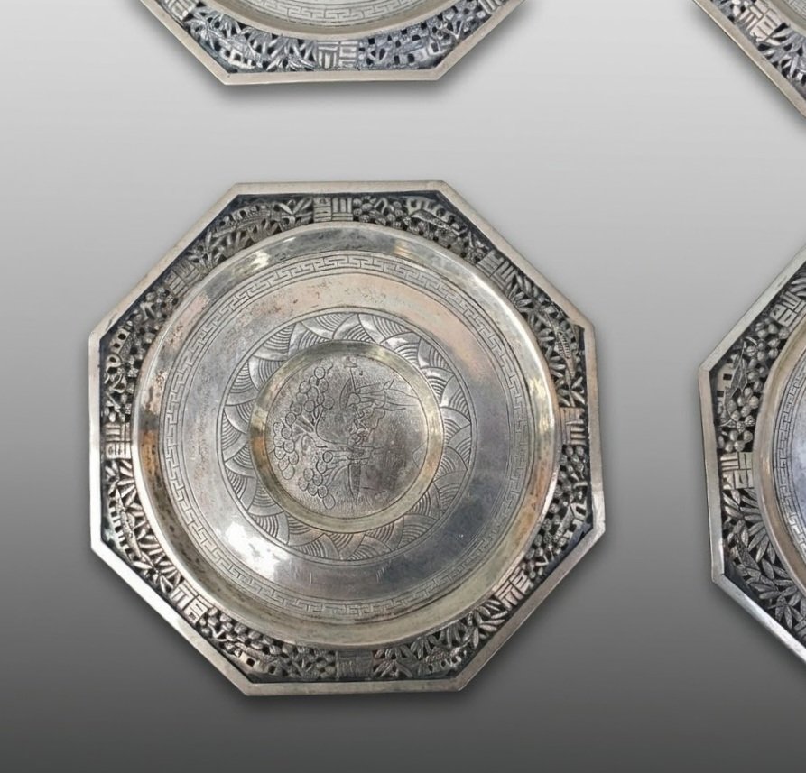 Service porcelaine argent Indochine Vietnam -photo-4