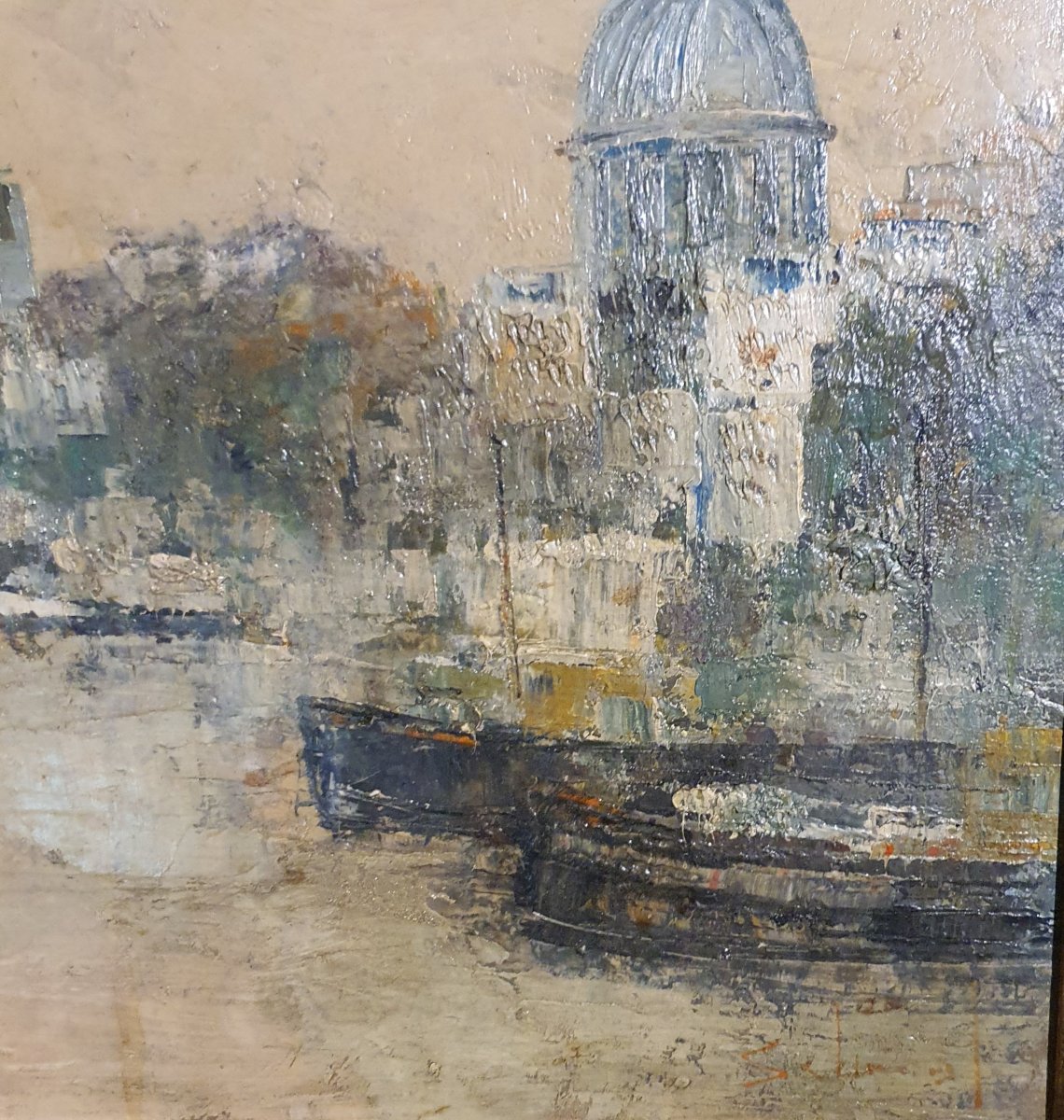 Vue de Paris quai de Seine Oscar Schmal-photo-4