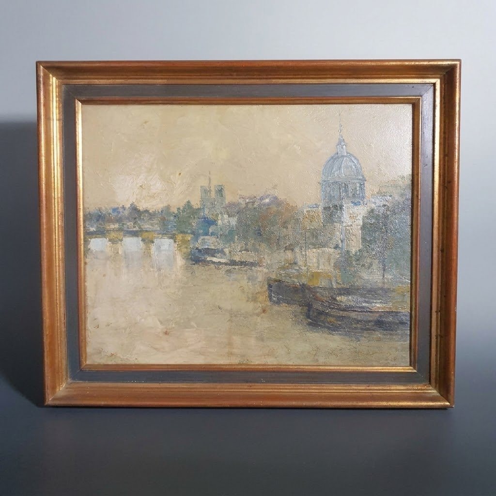 Vue de Paris quai de Seine Oscar Schmal
