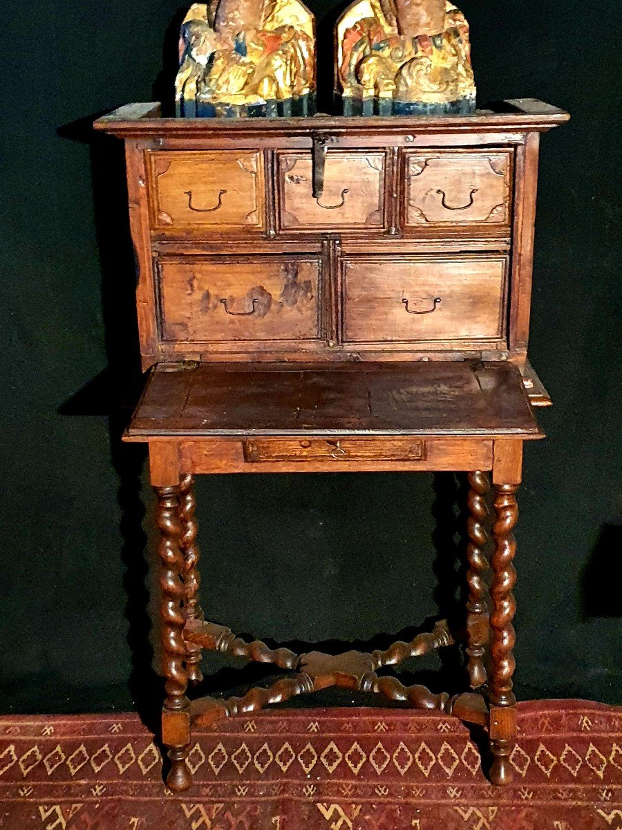 XVII Cabinet. Catalan Italian Furniture. -photo-2