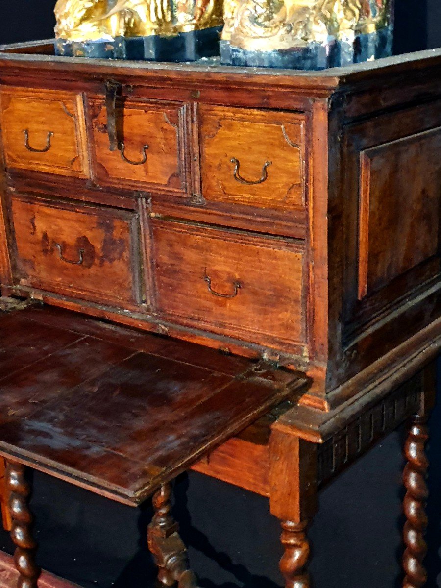 XVII Cabinet. Catalan Italian Furniture. -photo-3