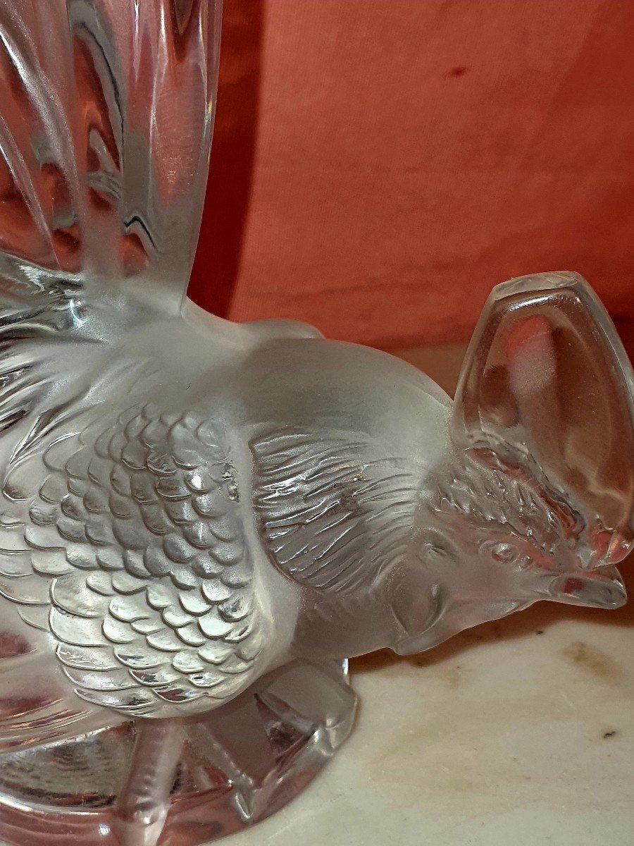 René Lalique, bouchon de radiateur, le coq nain. -photo-3