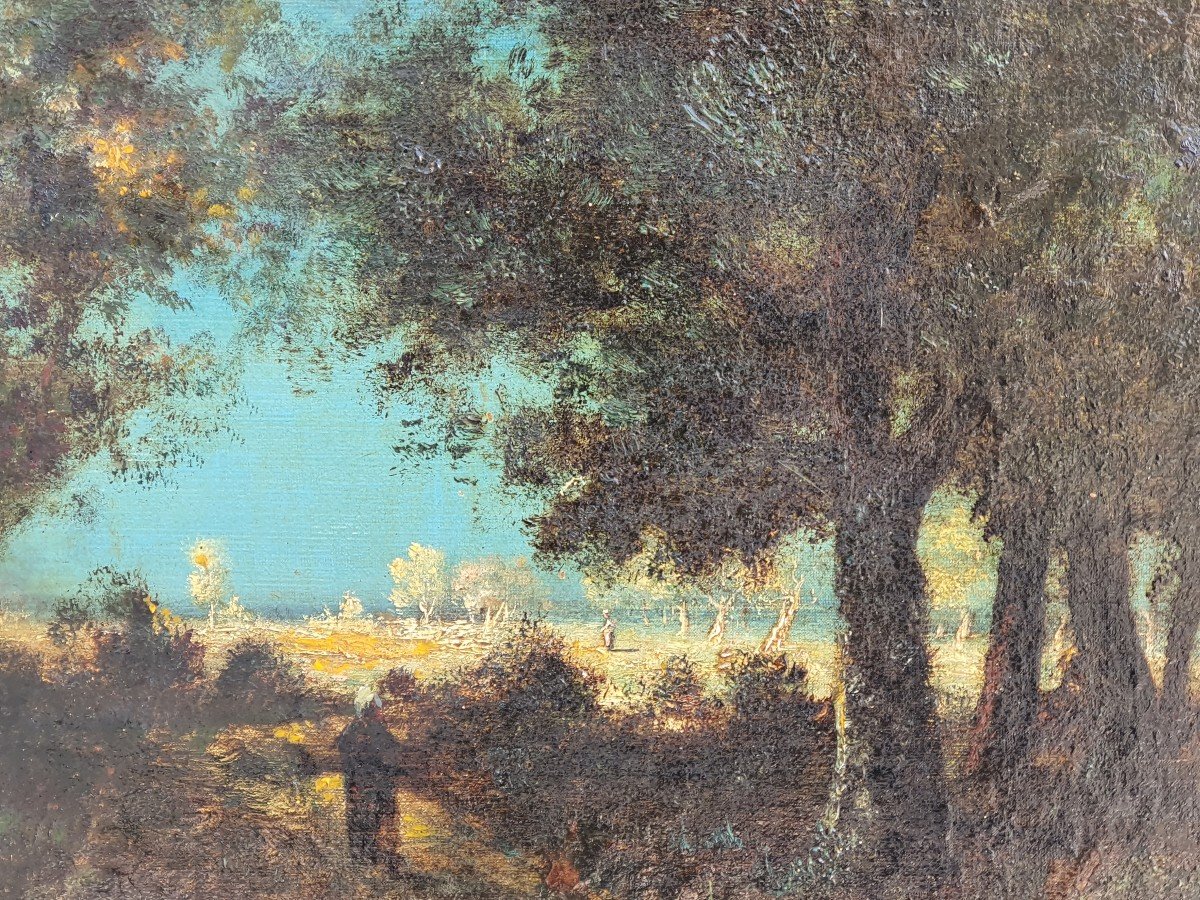 Tableau Martin des Amoignes, paysage impressionniste. -photo-4