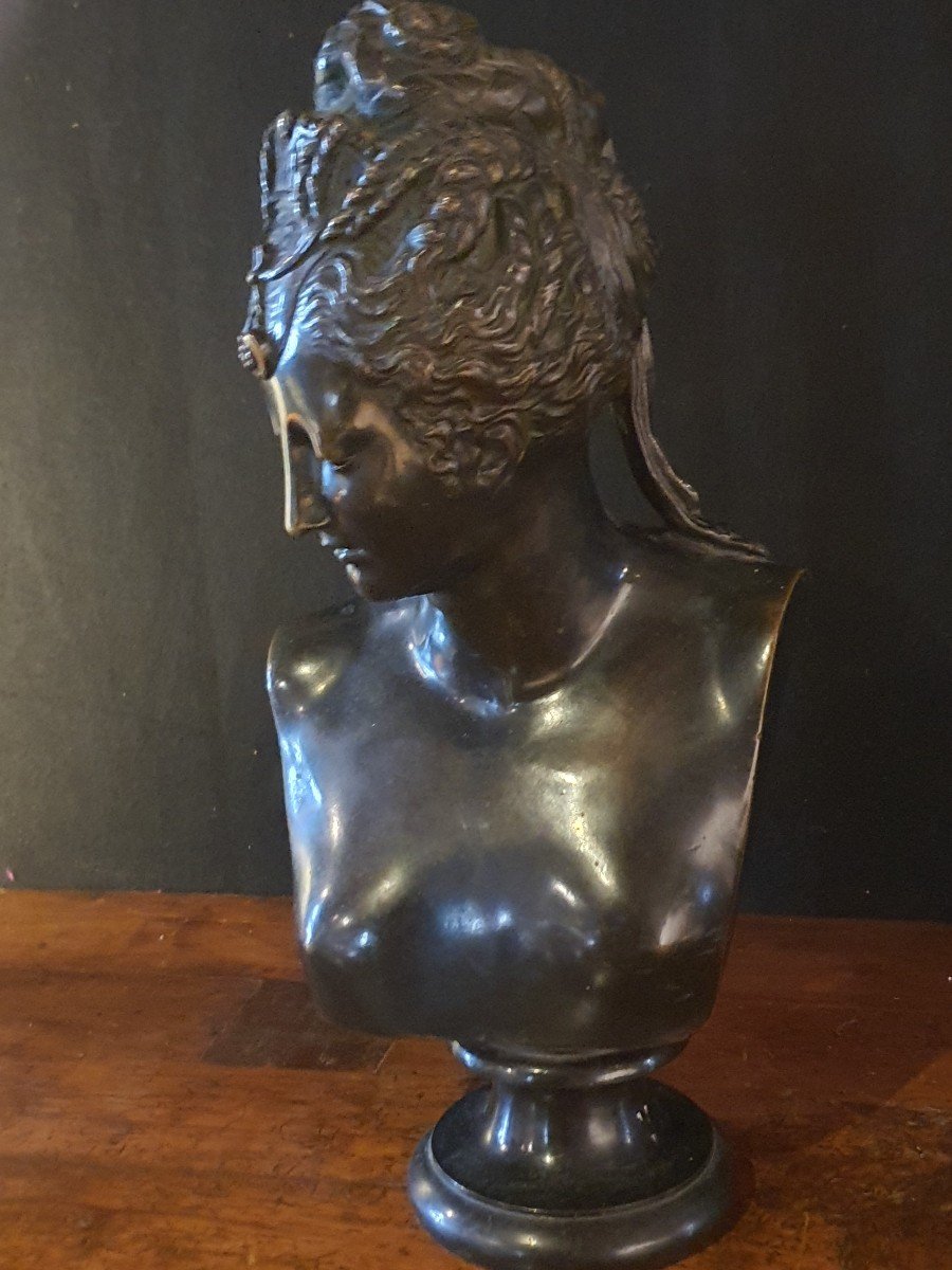 Bronze sujet féminin style renaissance, XIX,Diane de Poitiers. -photo-2