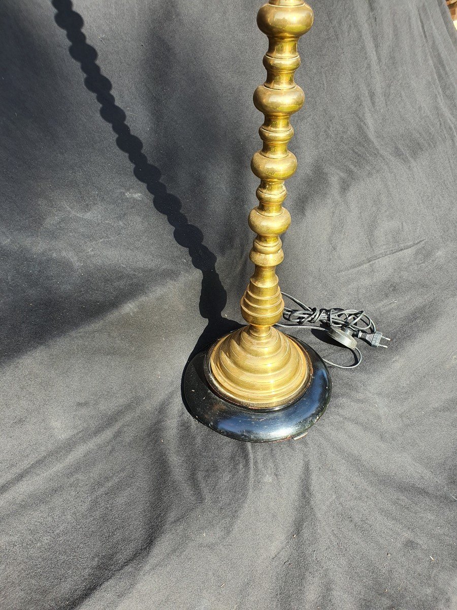 Floor Lamp Bronze Brass 1950-photo-4