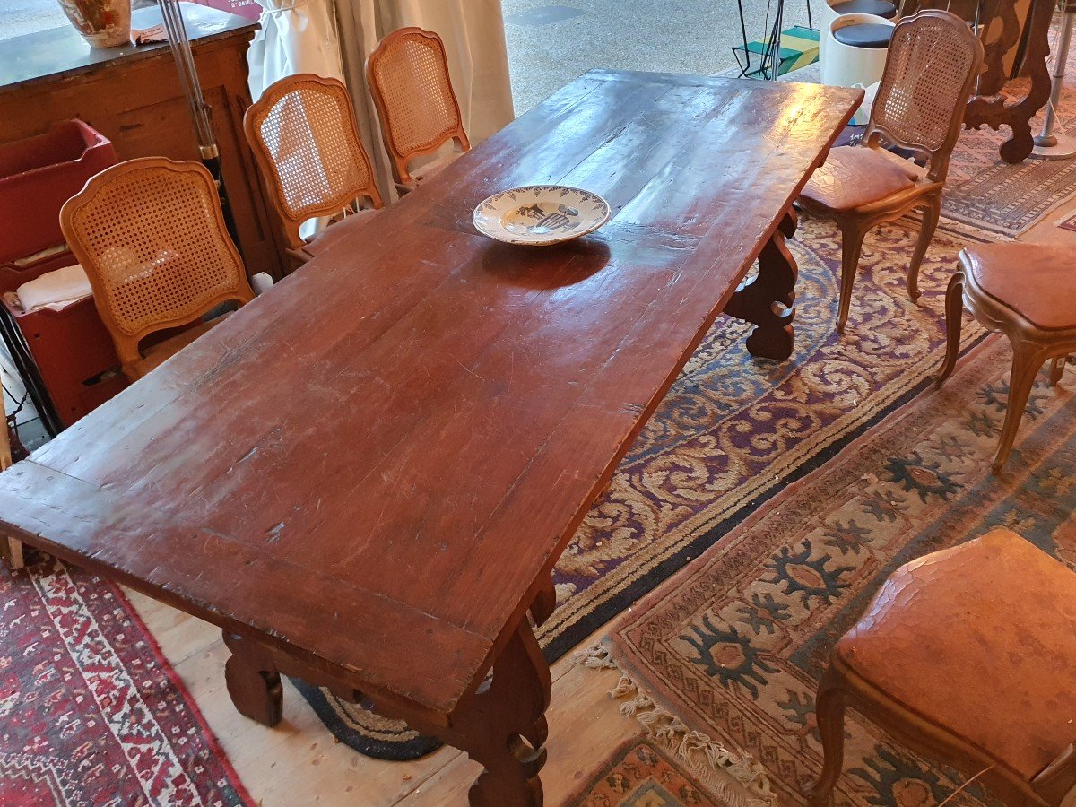 Monastery Walnut Table, Italian Table.-photo-1