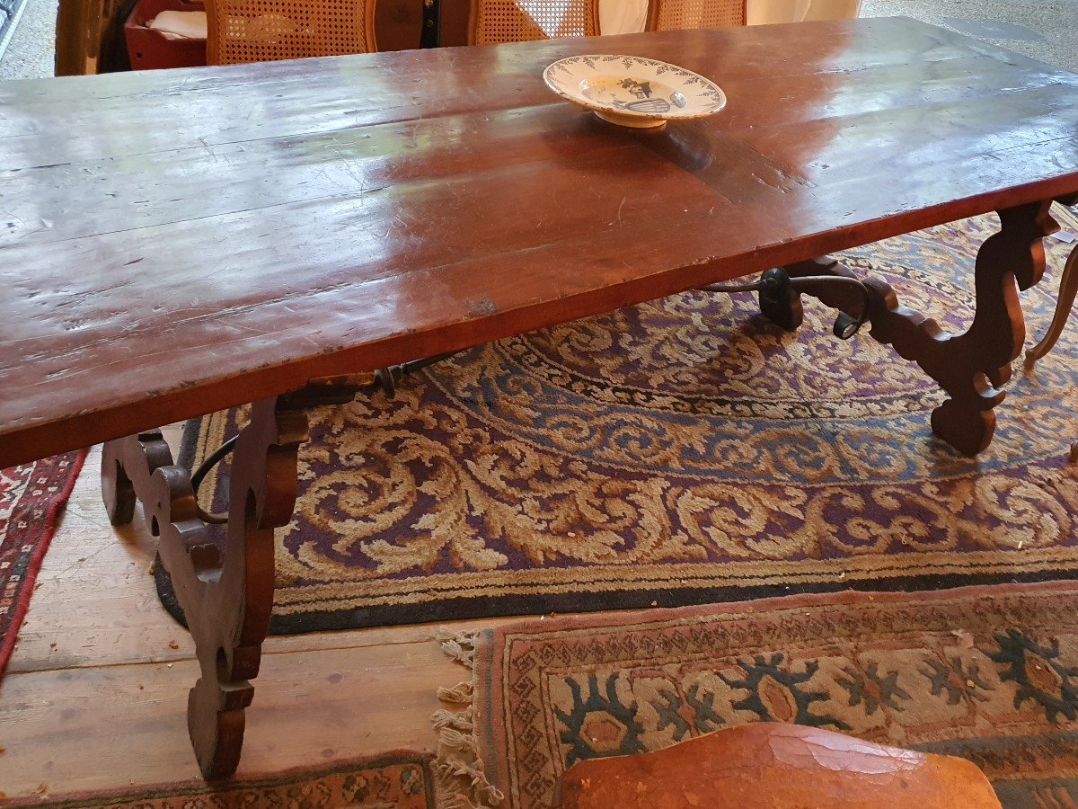 Monastery Walnut Table, Italian Table.