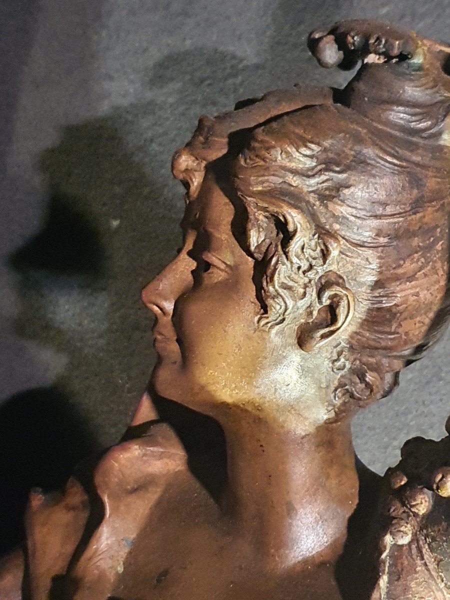 Sculpture Bronze Of A Collé, Carmen -photo-4