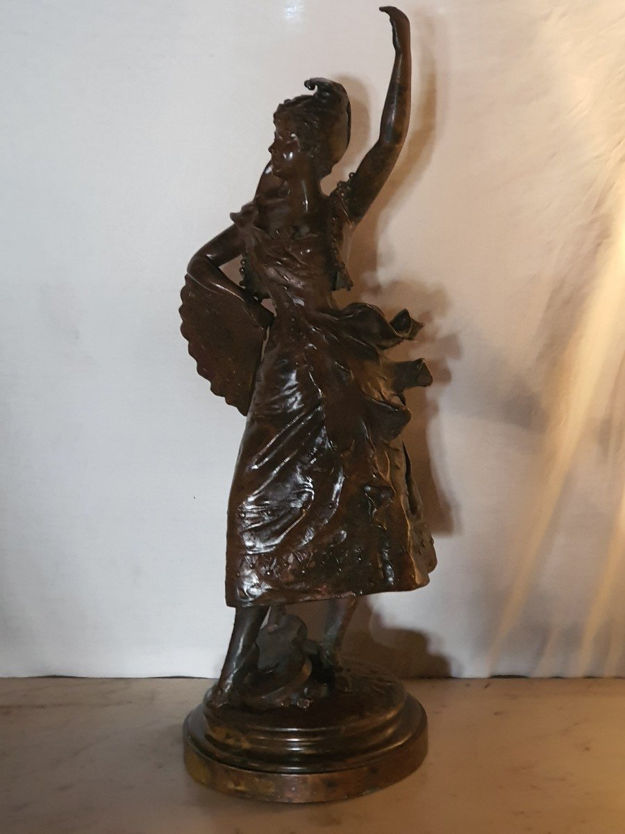 Bronze XIX,danseuse,Carmen par A Collé.-photo-2