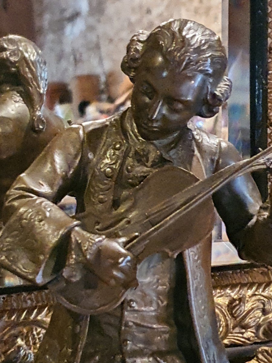 Mozart Bronze Sculpture From A Gaudez-photo-2