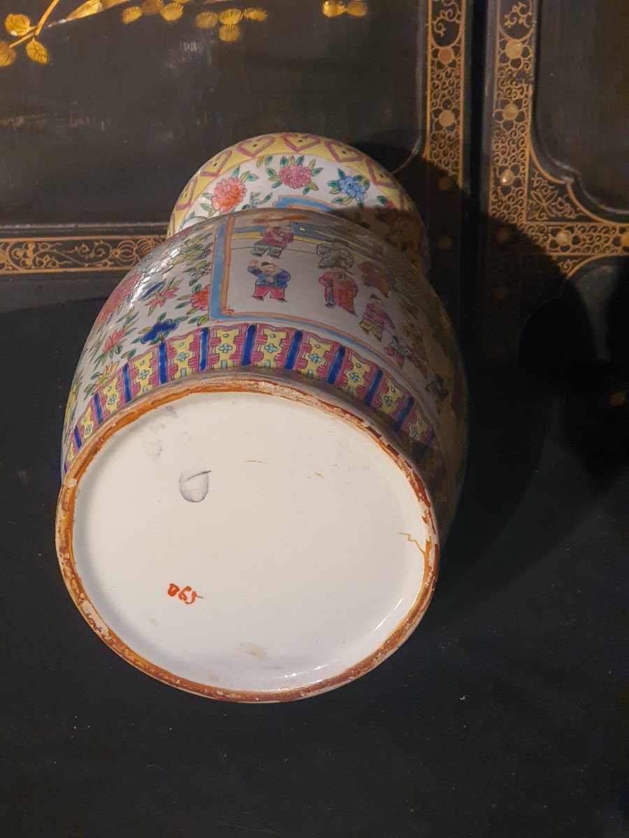 Vase Porcelaine Chine XIX-photo-4
