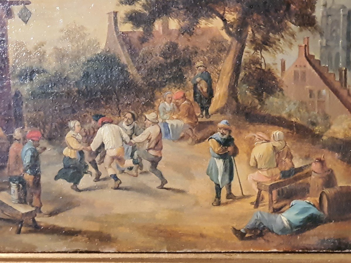 Tableau Flamand Fête Villageoise,Téniers, Brueghel.-photo-4
