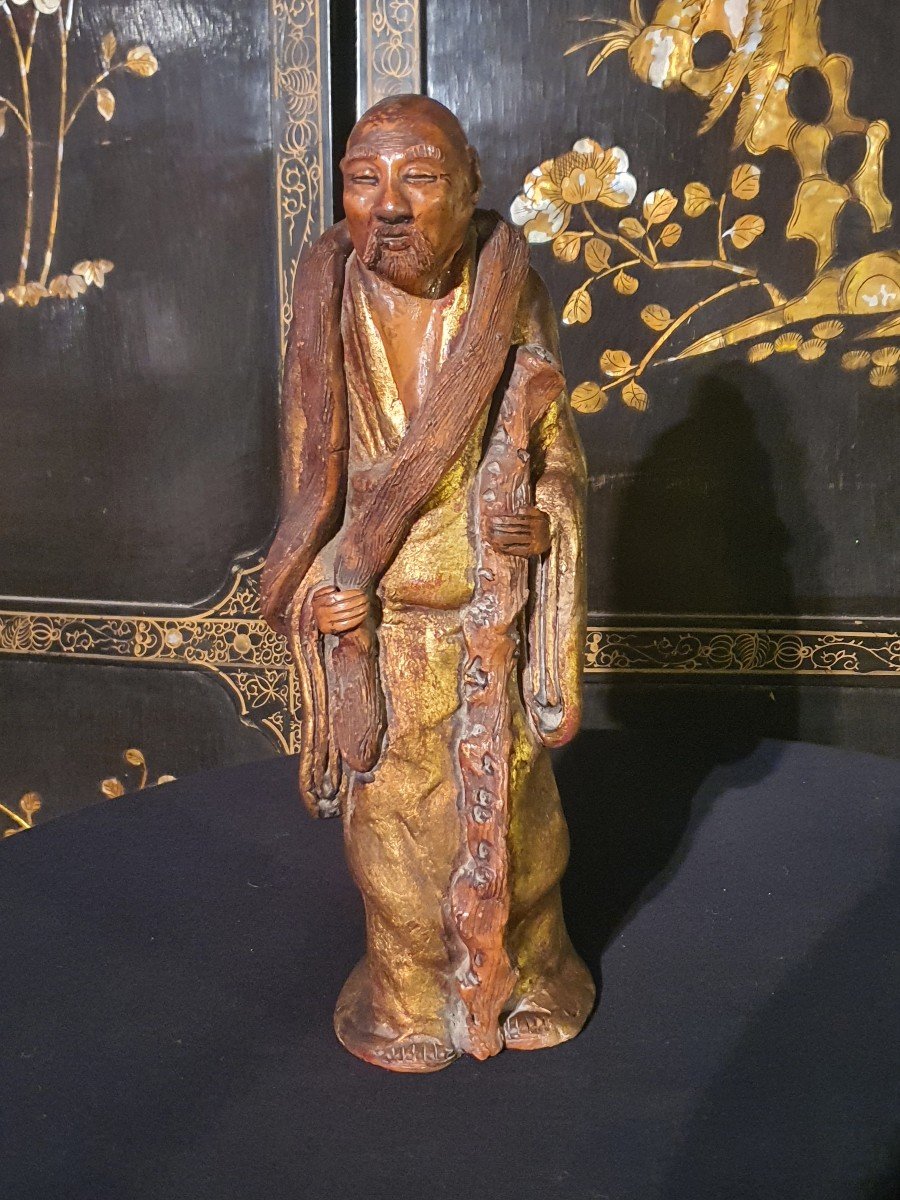Sculpture Immortel Chinois , Taoïste, Shou Lao .