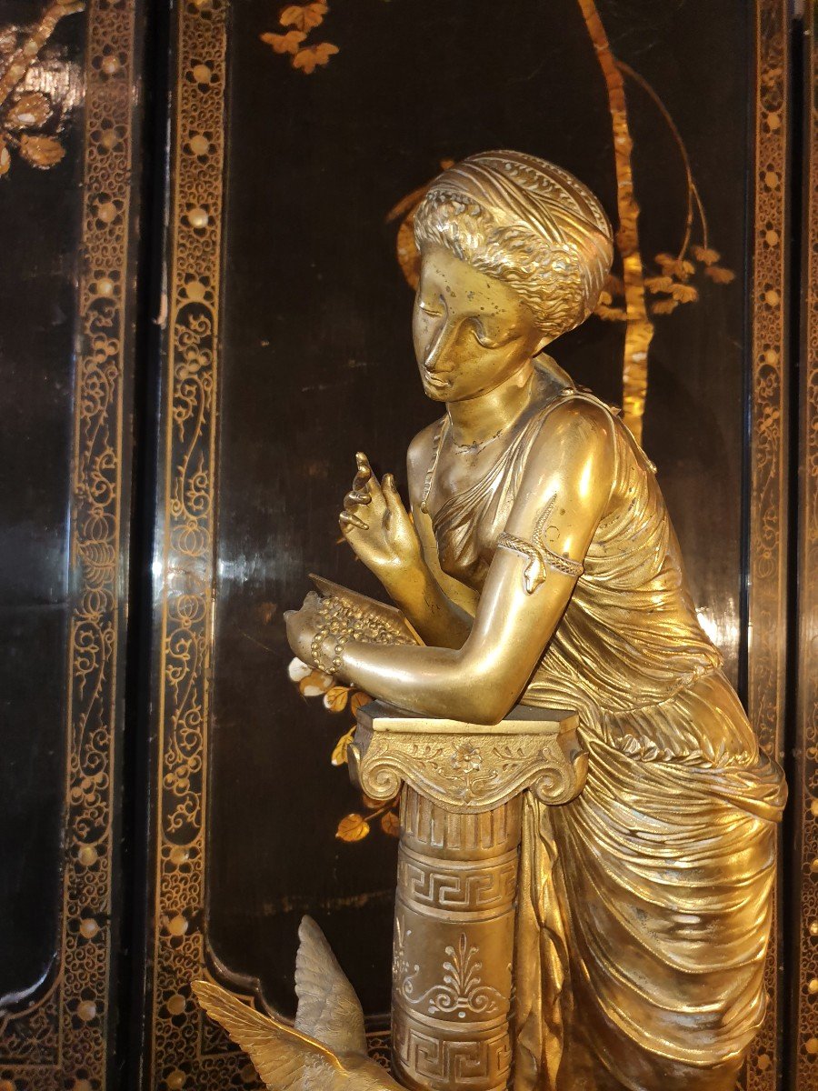 Antique Gilt Bronze Sculpture-photo-3