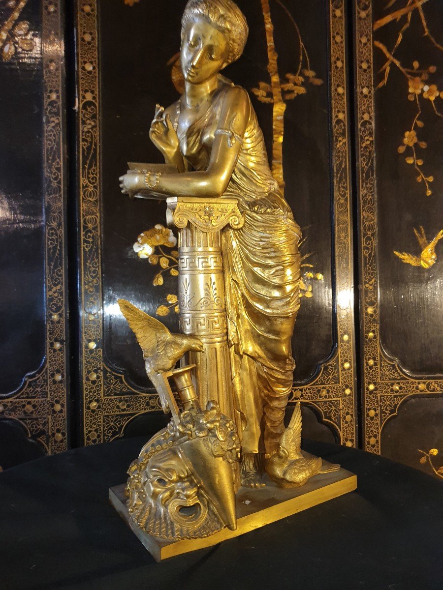 Antique Gilt Bronze Sculpture-photo-1