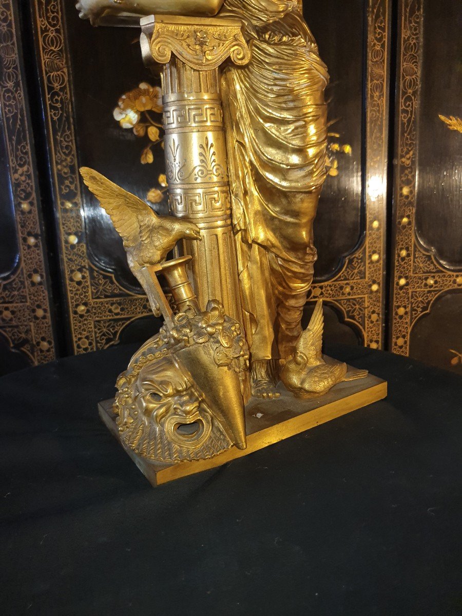 Antique Gilt Bronze Sculpture-photo-2