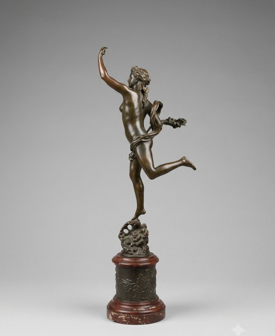 Pair Of Jean De Bologna Bronze Sculptures-photo-4