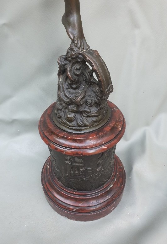 Pair Of Jean De Bologna Bronze Sculptures-photo-5