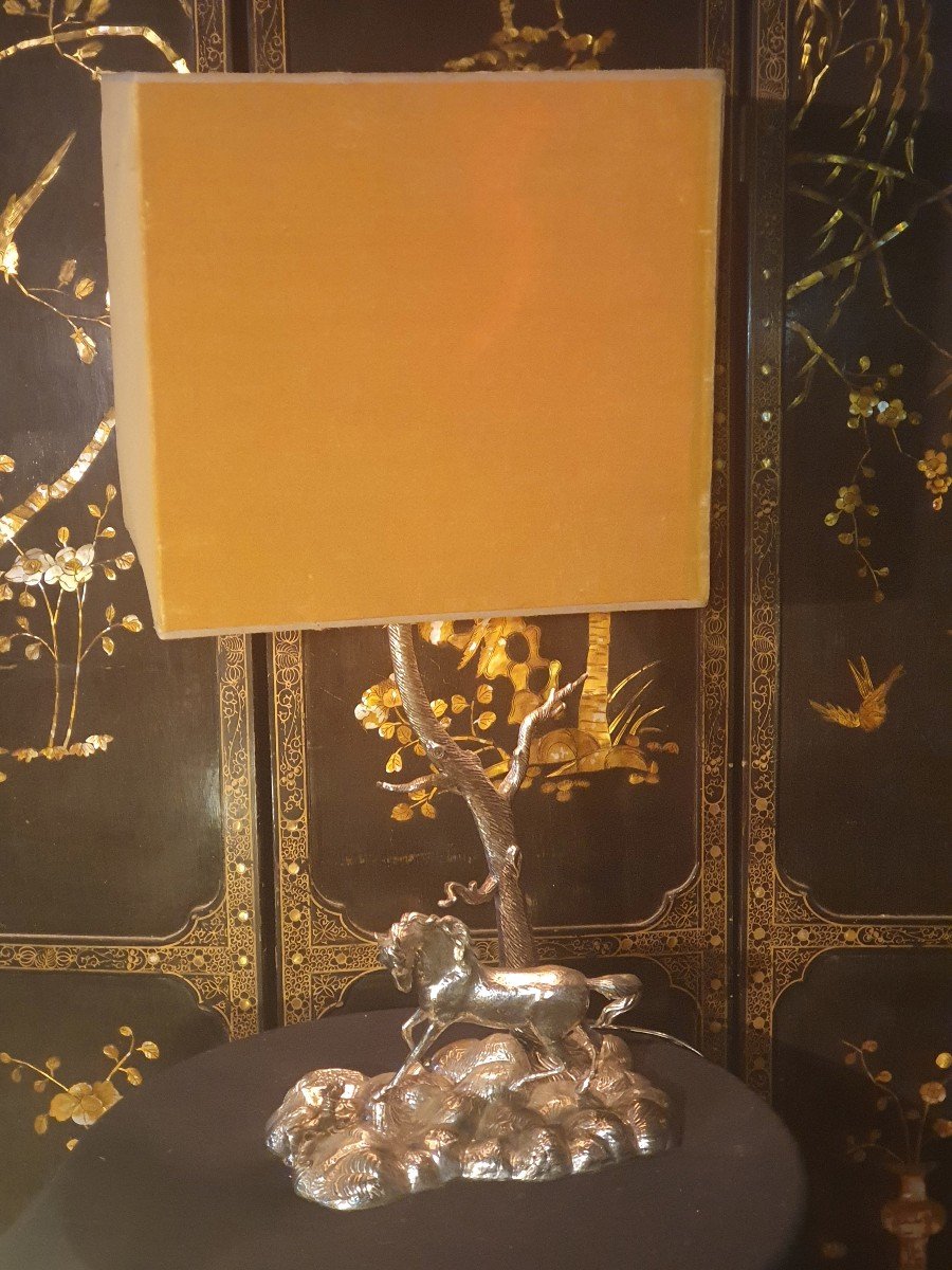Vintage Horse And Dog Lamp-photo-1