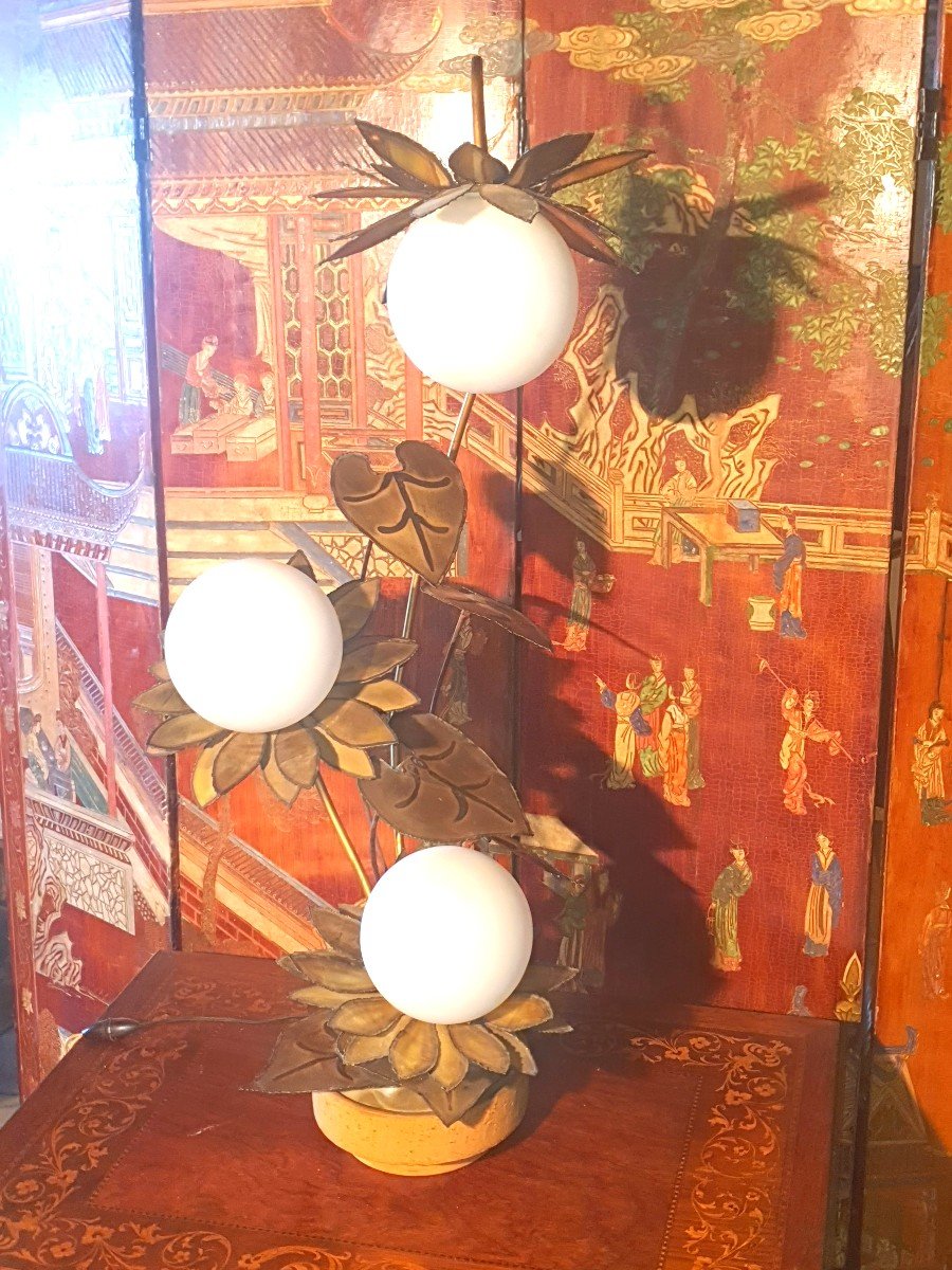 Vintage Flower Lamp-photo-2