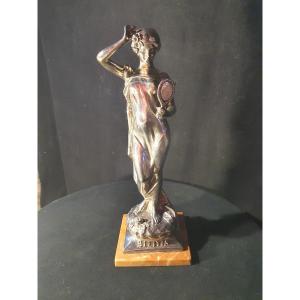 Female Bronze Sculpture, Belitis Aj Scotte.