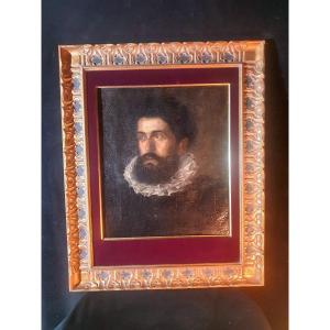 Painting Portrait Of A Gentleman XVII Century.