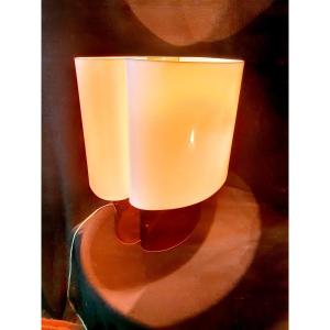 Vintage Lucite Plexiglass Lamp, Cycladic Designer Danielle Quarante.