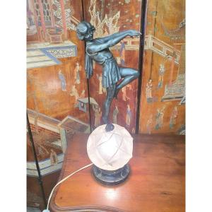 Lampe Danseuse Art Déco Goût Max Le Verrier 