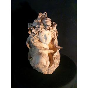 Sculpture Buste Féminin, Simon,Goldscheider.