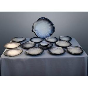 Pol Chambost Ceramic Set. Oysters.